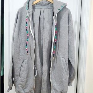Long sweater.  with hood and pants.100% Turkish cotton.